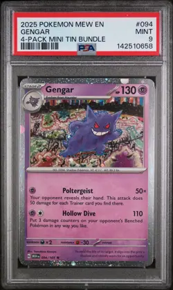 Gengar Pokemon Promo 094 COSMOS HOLO POP 20 PSA 9 - Image 1