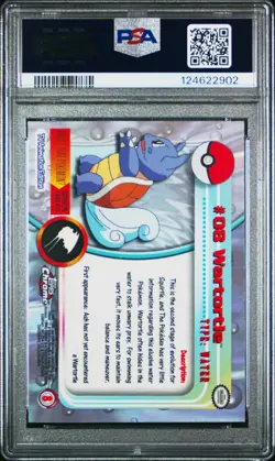 2000 TOPPS CHROME POKEMON T.V. #8 WARTORTLE PSA 10 - Image 2