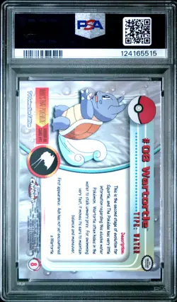 2000 TOPPS CHROME POKEMON T.V. #8 WARTORTLE PSA 10 - Image 2
