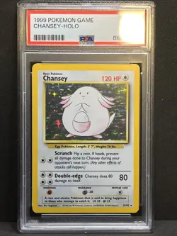 1999 POKEMON GAME #3 CHANSEY-HOLO PSA 9 - Image 5