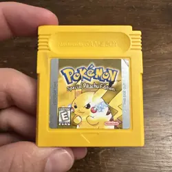 Pokemon Yellow Version (Nintendo GameBoy) Tested - Authentic - New Battery! - Image 1