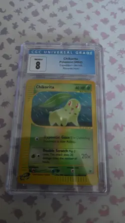 Pokemon 2002 Chikorita, Bayleef, Megamium Expedition Reverse Foil CGC Graded Set - Image 2