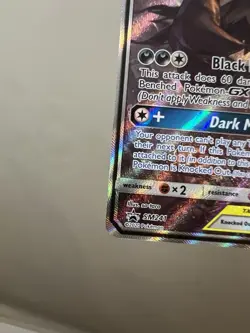 Pokemon TCG Umbreon & Darkrai GX #SM241 Black Star Promo Tag Team NEAR MINT NM - Image 5