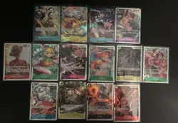 One Piece TCG Near Mint Japanese SR Lot Of 16 - Image 1