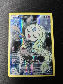 Pokemon Meloetta XY120 Black Star Promo Full Art Holo Foil - Image 1