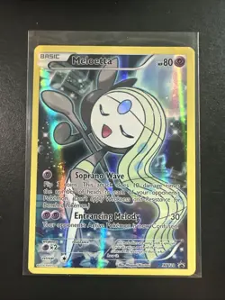 Pokemon Meloetta XY120 Black Star Promo Full Art Holo Foil - Image 1