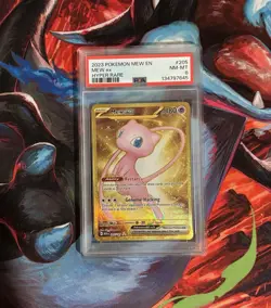 Pokemon Mew ex 205/165 Hyper Rare - SV 151 - Scarlet & Violet - PSA 8 W/ Guard - Image 2