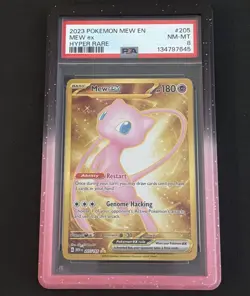Pokemon Mew ex 205/165 Hyper Rare - SV 151 - Scarlet & Violet - PSA 8 W/ Guard - Image 4