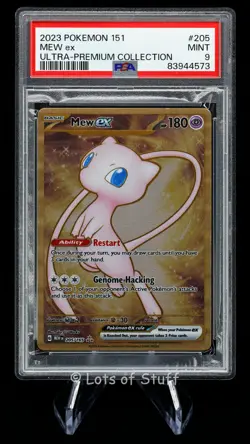 PSA 9 MINT Mew ex Metal Hyper Rare Full Art Holo SV 151 UPC Pokemon 205/165 -23 - Image 1