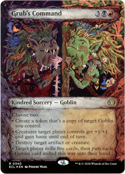 Grub's Command (Showcase Foil) - 0340 - Lorwyn Eclipsed ECL - MTG - NM/M - Image 1