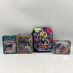 Mixed Bundle Of 100+ Yu-Gi-Oh Trading Cards With Tin Cases (T1) NS#8749 - Image 1