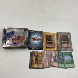 Mixed Bundle Of 100+ Yu-Gi-Oh Trading Cards With Tin Cases (T1) NS#8749 - Image 3