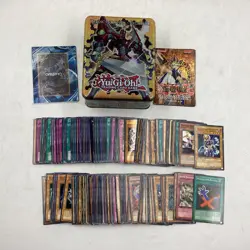 Mixed Bundle Of 100+ Yu-Gi-Oh Trading Cards With Tin Cases (T1) NS#8749 - Image 4
