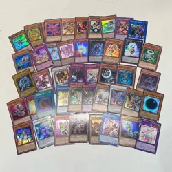 Mixed Rare Holographic YU-GI-OH! TCG and CCG Trading Cards Bundle (Set Of 50) - Image 1