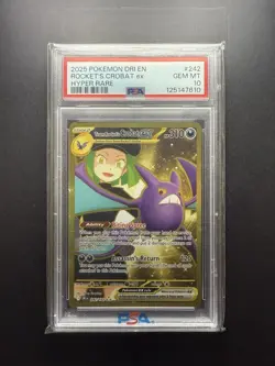 Team Rocket's Crobat ex - 242/182 - SV10: Destined Rivals (DRI) (PSA 10) - Image 1