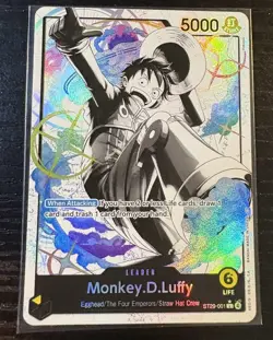 ONE PIECE TCG STARTER ST29-001 MONKEY D LUFFY LEADER ALT ART - ENGLISH - Image 1