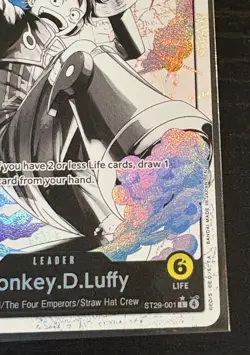 ONE PIECE TCG STARTER ST29-001 MONKEY D LUFFY LEADER ALT ART - ENGLISH - Image 5