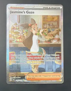 Pokemon TCG Jasmine's Gaze Full Art Holo Trainer Surging Sparks #245/191 SIR - Image 1