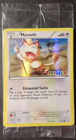 Pokemon TCG - Meowth 53/83 NM Holo [SEALED] Toys R Us Promo - Image 1
