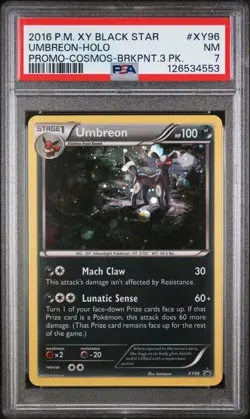 Umbreon XY96 Cosmos Holo - Pokemon XY Promos PSA 7 Near Mint - Image 1