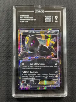 Pokemon Cards TAG 9 Mint Umbreon Ex Fates Collide XY Ultra Rare 55/124 - Image 1