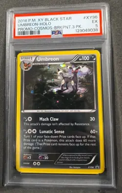 POKEMON CARD UMBREON HOLO 96 BLACK STAR PROMO #96 GRADED PSA 5 BSP XY96 - Image 1