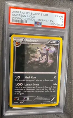 POKEMON CARD UMBREON HOLO 96 BLACK STAR PROMO #96 GRADED PSA 5 BSP XY96 - Image 2