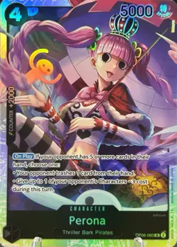 • Perona • OP06-093 SR Wings of the Captain Holo Foil One Piece TCG NM - Image 1