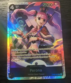 One Piece CCG Perona Wings Of The Captain SR Foil Card OP06-093 NM - Image 1