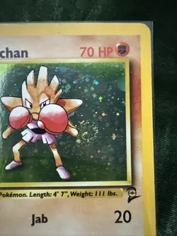 Pokemon TCG Hitmonchan Base Set, Holo Unlimited Rare Card 8/130 - Image 4