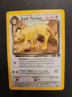 Pokemon TCG Dark Persian 42/82 Unlimited Uncommon Card WOTC Played Lp - Image 2