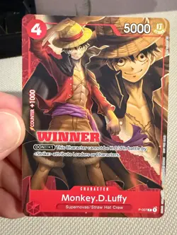 Monkey.D.Luffy - P-007 (Winner Pack Vol. 1) P-007 One Piece Promotion Cards NM - Image 1