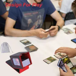 MTG Deck Box for Commander Display,Card Deck Box Fits 100 Double Sleeved Cards, - Image 3