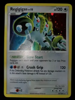 Regigigas 15/146 Holo Bleed Rare Pokemon TCG Card DP Legends Awakened NM - Image 2