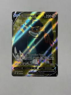 Rebel Clash Pokemon Card, Copperajah V 187/192 Ultra Rare - Image 1