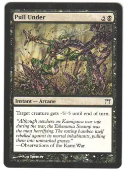 Magic_the_gathering Champions of Kamigawa Pull Under #137 MTG,LP Common - Image 1