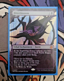 MTG Bitterblossom Wilds of Eldraine: Enchanting Tales - NM FOIL - Image 1