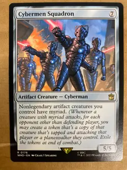 MTG 1x Cybermen Squadron 176 Universes Beyond: Dr. Who Magic the Gathering x1 NM - Image 1