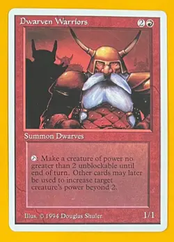 MTG DWARVEN WARRIORS Summer Magic (Edgar) (OldManMTG 013-338) - Image 1