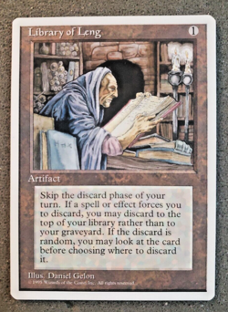 Library of Leng - Fourth Edition (4ED) - Magic: The Gathering NM (DS3D1PQ)...... - Image 1