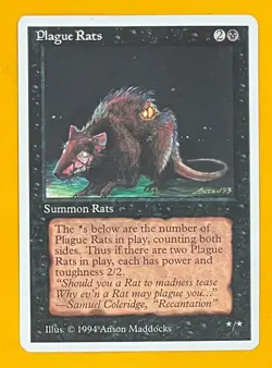 MTG PLAGUE RATS Summer Magic (Edgar) (OldManMTG 013-379) - Image 1