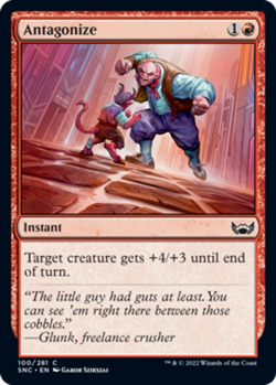 ANTAGONIZE X 4 N/M STREETS OF NEW CAPENNA MAGIC THE GATHERING - Image 1