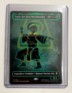 MTG – Avatar – Toph, the First Metalbender Neon Foil – Rare 0326 - Image 1