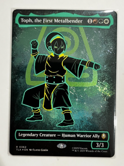 MTG – Avatar – Toph, the First Metalbender Neon Foil – Rare 0326 - Image 2