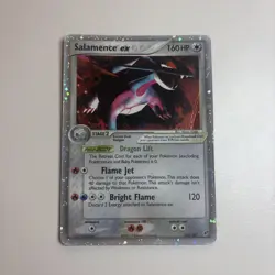 Salamence ex 103/107 Deoxys Holo Pokemon 2005 Ultra Rare - HP Condition - Image 1