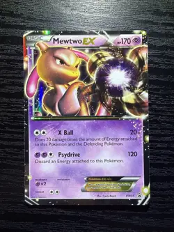 Pokemon TCG Mewtwo EX BW45 Holo Promo Card Black and White - Image 1