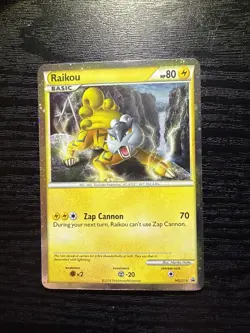 Raikou Pokemon Black Star Promo HGSS19 HOLO RARE LP A - Image 1