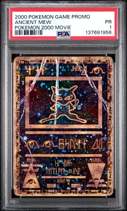 2000 POKEMON GAME MOVIE POKEMON 2000 MOVIE ANCIENT MEW PSA 1 - Image 1