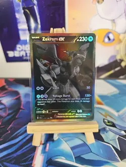 Pokemon TCG - Zekrom EX 172/086 S&V Black Bolt BW Rare Full Art NM/M - Image 1