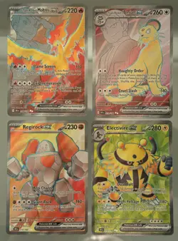 Pokemon TCG Destined Rivals Ultra Rare Lot Of 4 - Pack Fresh - Image 1
